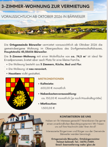 zu vermieten